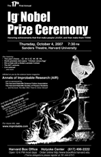 Ig Nobel 2007 poster