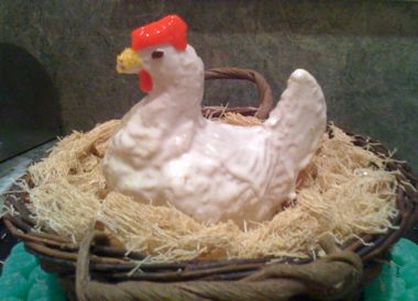 chicken shaped cake